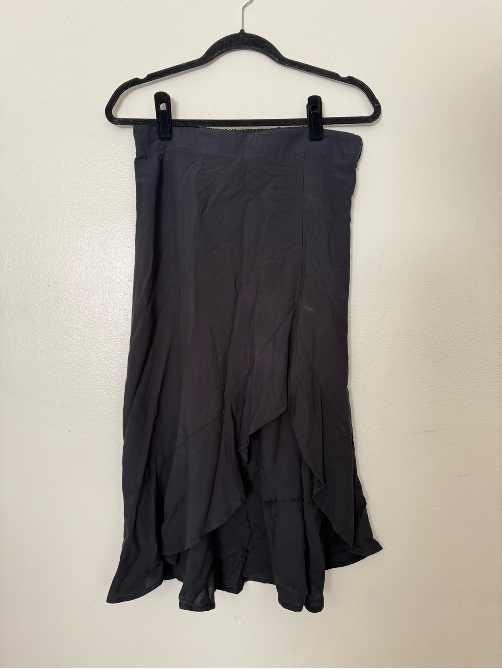Hippie Rose Black High-Low Layered Skirt